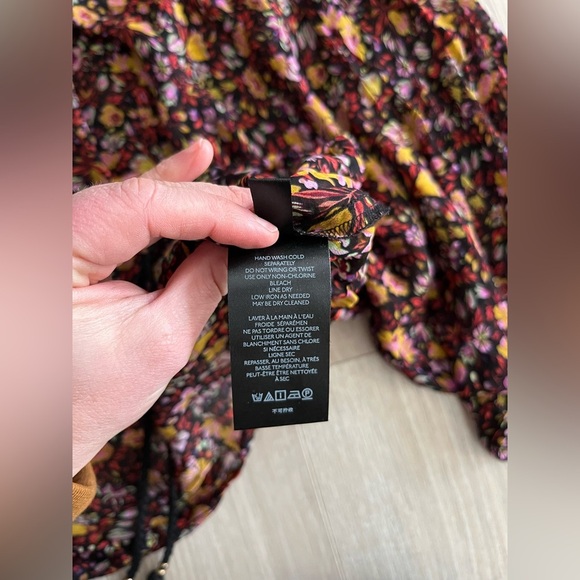 Anthropologie Women’s Pauline Balloon-Sleeved Blouse Floral Print - Size Medium - Picture 10 of 11